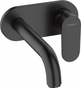 Смеситель для раковины Hansgrohe Vernis Blend настенный однорычажный черный матовый 71576670