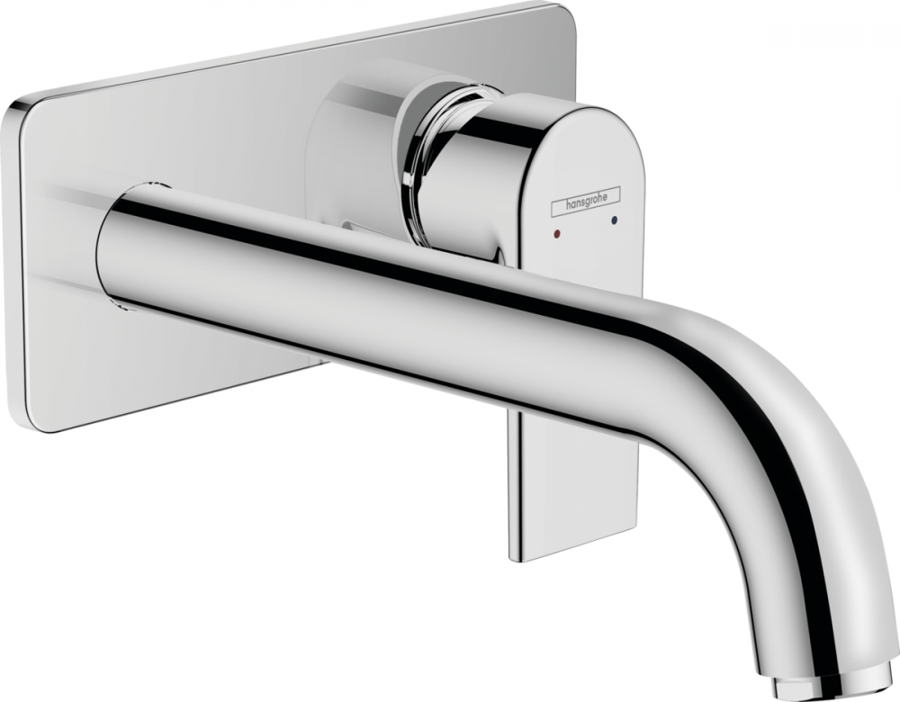 Смеситель для раковины Hansgrohe Vernis Shape настенный однорычажный хром 71578000