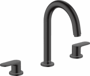 Змішувач для раковини Hansgrohe Vernis Blend двухвентильний чорний матовий 71553670