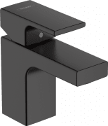 Смеситель для раковины Hansgrohe Vernis Shape с донным клапаном черный матовый 71593670