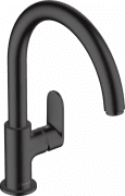 Смеситель для кухни Hansgrohe Vernis Blend M35 однорычажный черный матовый 71870670