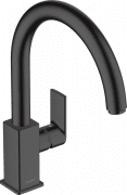 Смеситель для кухни Hansgrohe Vernis Shape M35 однорычажный черный матовый 71871670