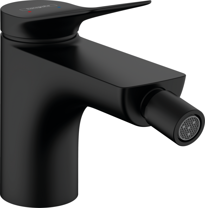 Смеситель для биде Hansgrohe Vivenis с донным клапаном черный матовый 75200670
