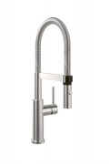 Смеситель для кухни Villeroy & Boch Steel Expert 2.0 с выдвижной лейкой сплошная нержавеющая сталь 928000LC