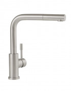 Смеситель для кухни Villeroy & Boch Steel Shower с выдвижной лейкой сплошная нержавеющая сталь 969701LC