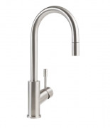Смеситель для кухни Villeroy & Boch Umbrella Flex с выдвижной лейкой  сплошная нержавеющая сталь 925400LC
