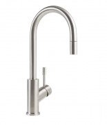 Смеситель для кухни Villeroy & Boch Umbrella Flex с выдвижной лейкой  сплошная нержавеющая сталь 925400LC