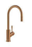 Змішувач для кухні Villeroy & Boch Umbrella Flex з висувною лійкою бронза 92540004