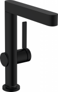 Смеситель для раковины Hansgrohe Finoris с донным клапаном черный матовый 76060670
