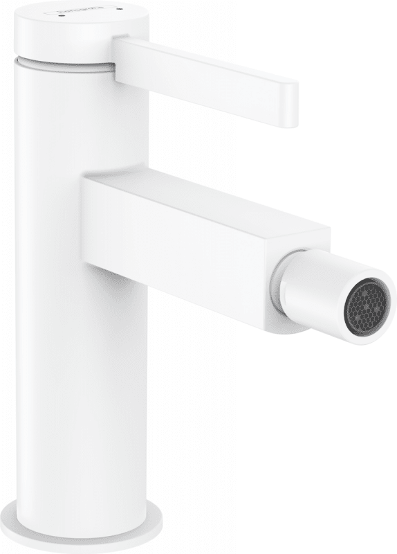 Смеситель для биде Hansgrohe Finoris с донным клапаном белый матовый 76200700