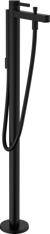 Змішувач для ванни Hansgrohe Finoris підлоговий з ручним душем чорний матовий 76445670