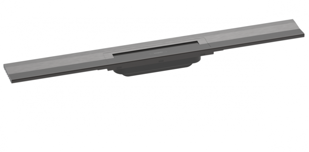 Верхня частина Hansgrohe RainDrain Flex для водостічного жолоба пристінного монтажу 1200 мм чорний хром матовий 56054340