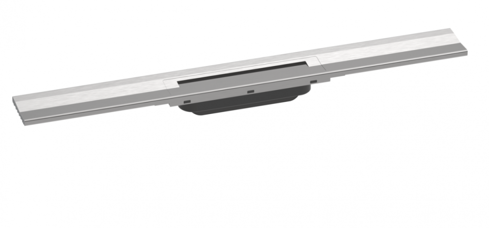 Верхня частина Hansgrohe RainDrain Flex для водостічного жолоба пристінного монтажу 1200 мм матова нержавіюча сталь 56054800