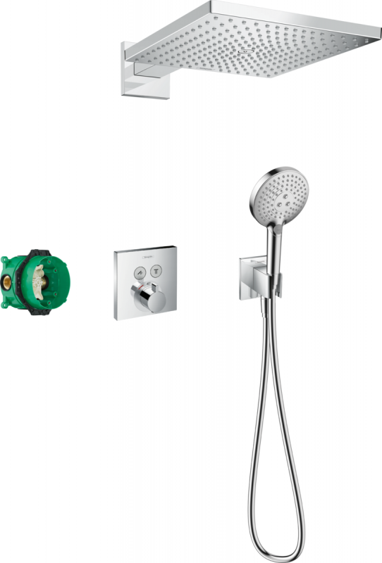 Душова система прихованого монтажу Hansgrohe Raindance E ShowerSelect Square хром 27952000