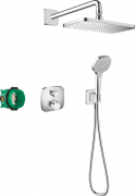 Душевая система скрытого монтажа Hansgrohe Croma E 280 1jet Ecostat E хром 27953000