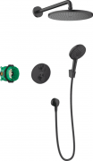 Душевая система скрытого монтажа Hansgrohe Croma 280 1jet Ecostat S черный матовый 27961670