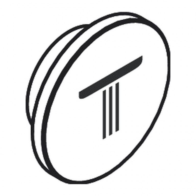 Кнопка-символ для термостата для душа Axor верхній душ хром 93308000