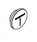 Кнопка-символ для термостата для душа Axor Mono хром 93310000