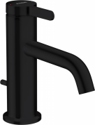 Смеситель для раковины Axor One с донным клапаном черный матовый 48000670