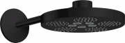 Верхний душ Axor One 280 мм 2-режимный с держателем черный матовый 48492670