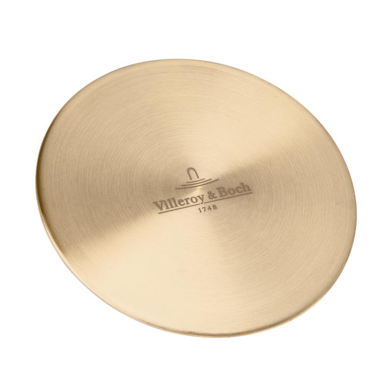 Крышка слива для кухонной мойки Villeroy & Boch нержавеющая сталь золото 96241503