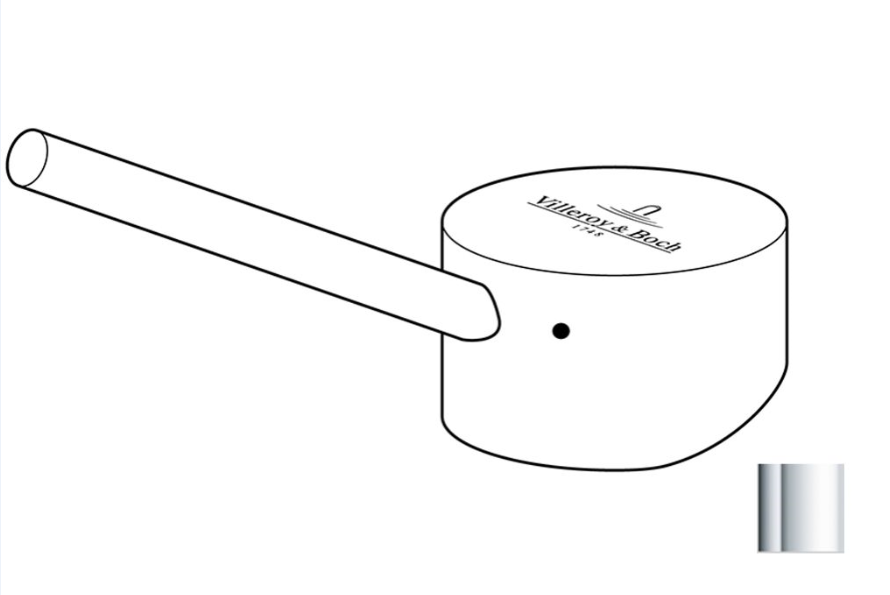 Рычаг для смесителя Villeroy & Boch Como Sky/Como Sky Shower нержавеющая сталь полированная 927880LE