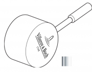 Рычаг для смесителя Villeroy & Boch Steel Shower/Modern Steel нержавеющая сталь полированная 966880LE