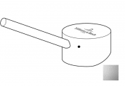 Рычаг для смесителя Villeroy & Boch Steel Expert Compact сплошная нержавеющая сталь 927380LC