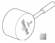 Важіль для змішувача Villeroy & Boch Steel Shower/Modern Steel суцільна нержавіюча сталь 966880LC