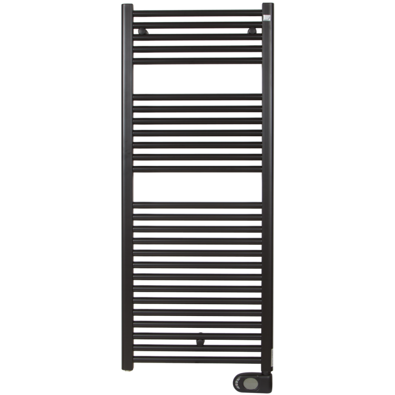 Электрический полотенцесушитель Zehnder Aura 750W с программируемым тэном  черный матовый с/п PBEBZ-120-050-MQ-SC