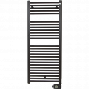 Електричний полотенцесушитель Zehnder Aura 750W з програмованим теном чорний матовий с/п PBEBZ-120-050-MQ-SC