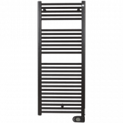 Електричний полотенцесушитель Zehnder Aura 750W з програмованим теном чорний матовий с/п PBEBZ-120-050-MQ-SC