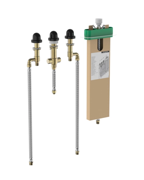 Скрытая монтажная часть смесителя Hansgrohe sBox на край ванны на 4 отверстия 13440180