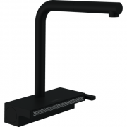 Змішувач для кухні Hansgrohe Aquno Select M81 з висувною лійкою чорний матовий 73830670