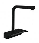 Змішувач для кухні Hansgrohe Aquno Select M81 з висувною лійкою чорний матовий 73836670