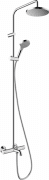 Душевая стойка для ванной Hansgrohe Vernis Blend Showerpipe 200 1jet EcoSmart с термостатом хром 26079000