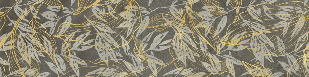 Плитка керамограніт Cerrad Softcement graphite flower 119,7x29,7 см 5903313315197