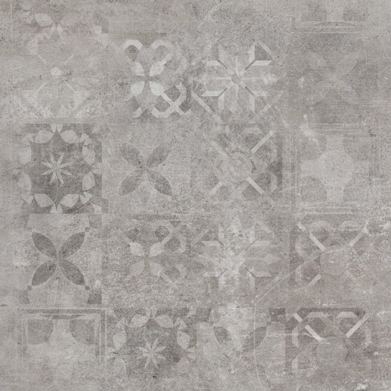Плитка керамогранит Cerrad Softcement silver patchwork poler 59,7x59,7 см 5903313318082