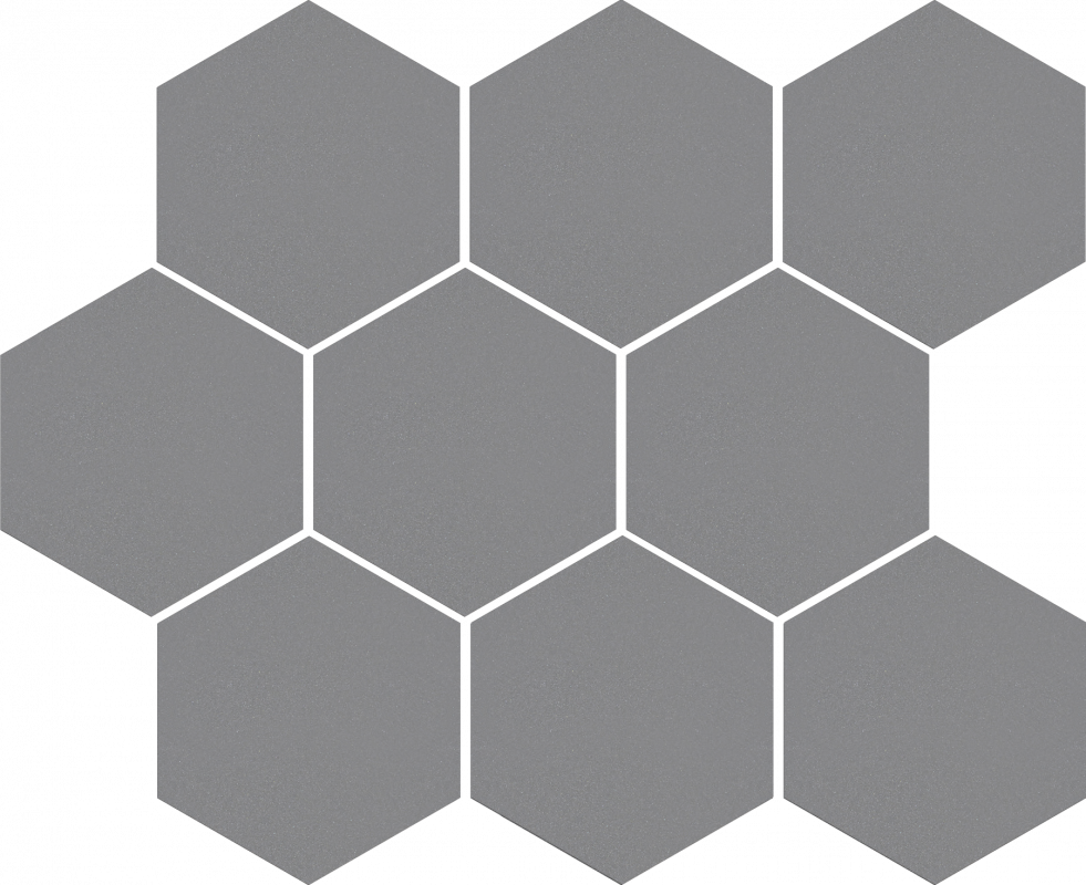 Мозаїка Cerrad Cambia gris lappato heksagon 27,53x33,4 см 5902510806743