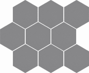 Мозаїка Cerrad Cambia gris lappato heksagon 27,53x33,4 см 5902510806743