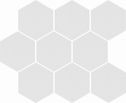 Мозаїка Cerrad Cambia white lappato heksagon 27,53x33,4 см 5902510806750