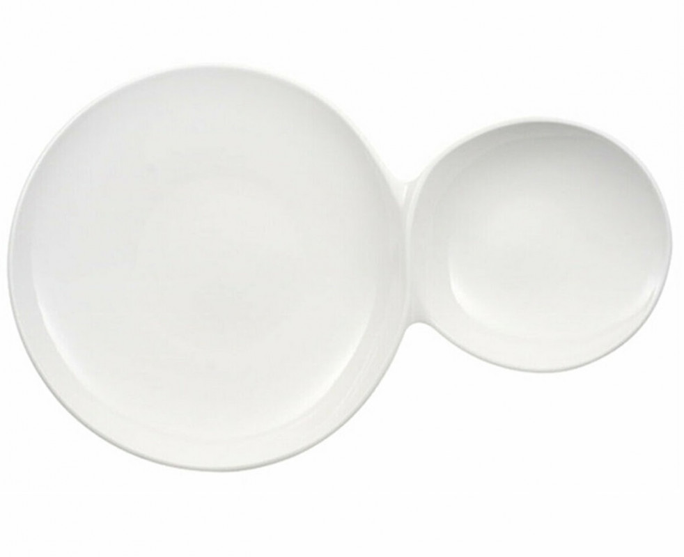 Чаша две в одной Villeroy & Boch Flow 39х25 см белый 10-3420-2282