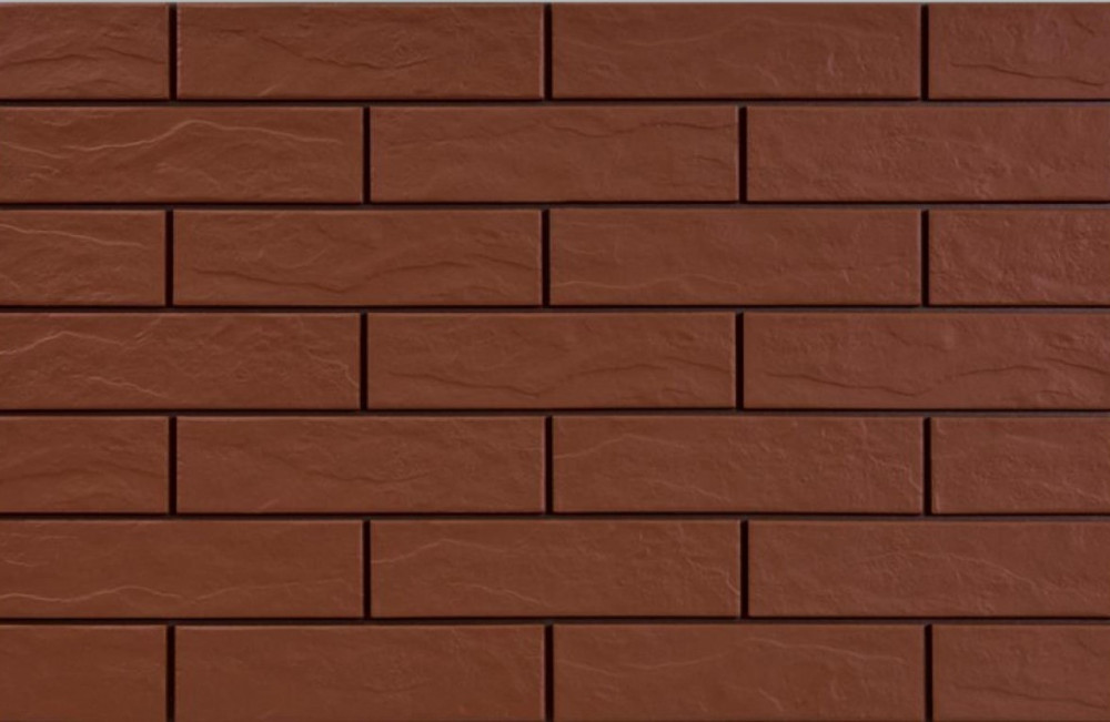 Плитка клінкер настінна Cerrad Burgund RUST 24,5x6,5 см 5903263449577