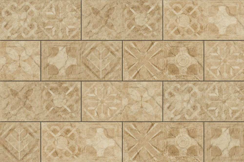 Плитка клинкер настенная Cerrad Torstone Beige Decor 30x14,8 см 5902510809263