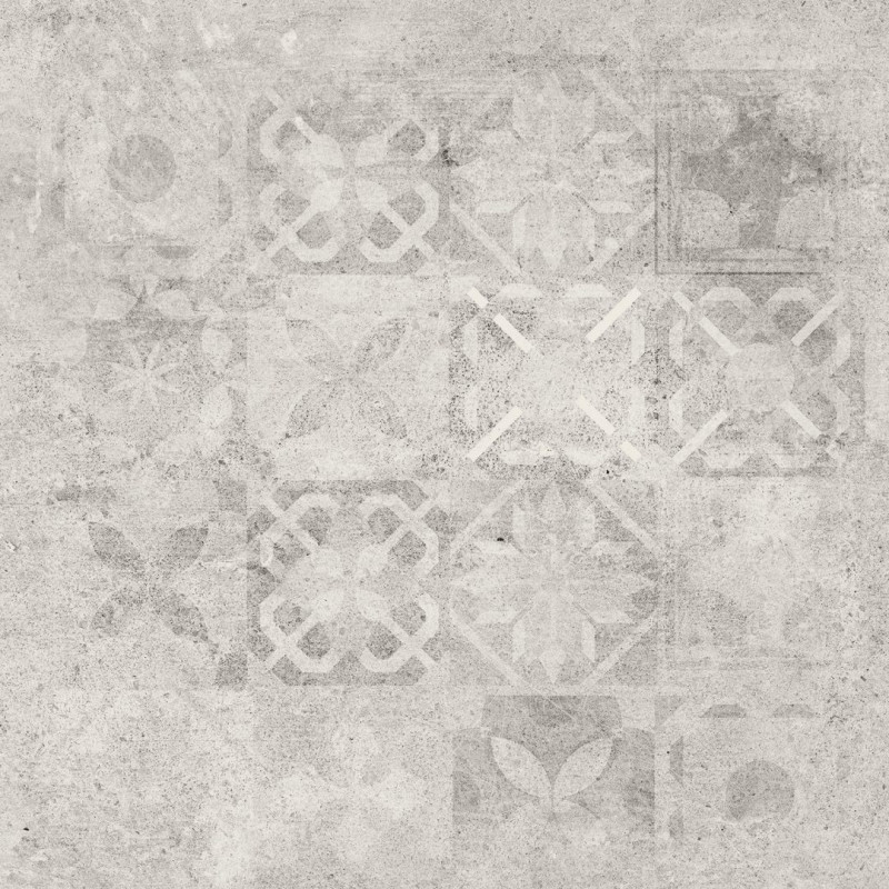 Плитка керамограніт Cerrad Softcement white patchwork poler 59,7x59,7 см 5903313318068