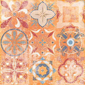 Плитка керамогранит Nowa Gala Flamenco dekor Red 33х33 см 5900423035687