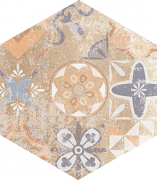 Плитка керамогранит Nowa Gala Flamenco heksagon Light Beige 33х28 см 5900423036424