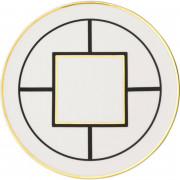 Тарілка для торта Villeroy & Boch MetroChic 33 см білий/золото/чорний 10-4652-2200