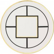 Тарілка для торта Villeroy & Boch MetroChic 33 см білий/золото/чорний 10-4652-2200