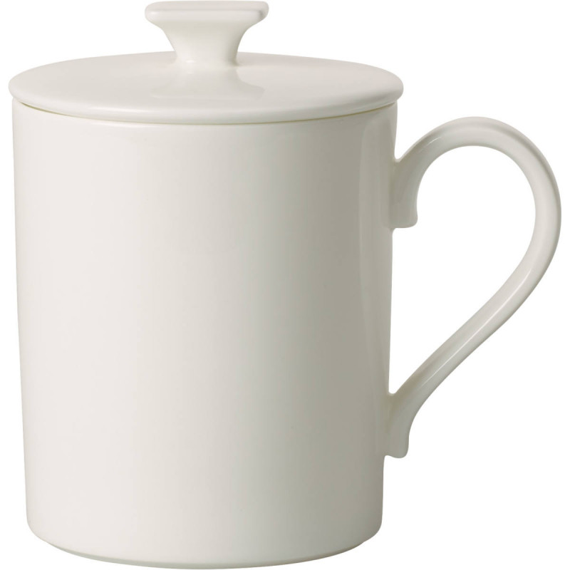 Кружка с крышкой Villeroy & Boch MetroChic blanc Gifts 0.3 л белый 10-4482-4855